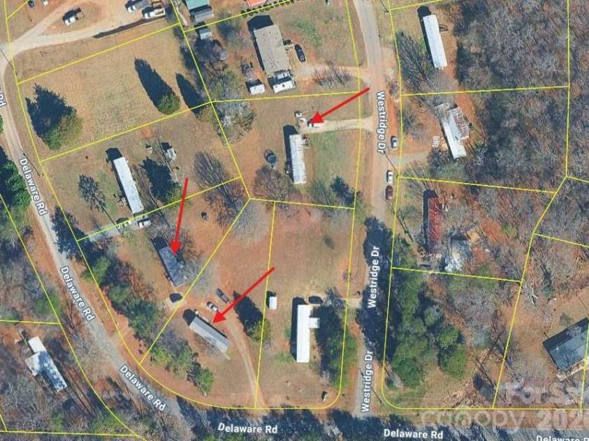 142 & 146 Delaware Road, Statesville, NC 28625.  MLS# CAR4375747, YatesRealty ID 18851. Arial View