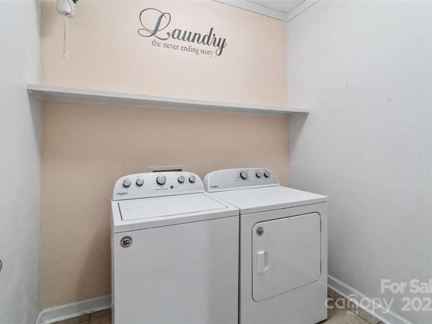 1812 Mill Chase Lane, Waxhaw, NC 28173.  MLS# CAR4270179, YatesRealty ID 18854. Laundry