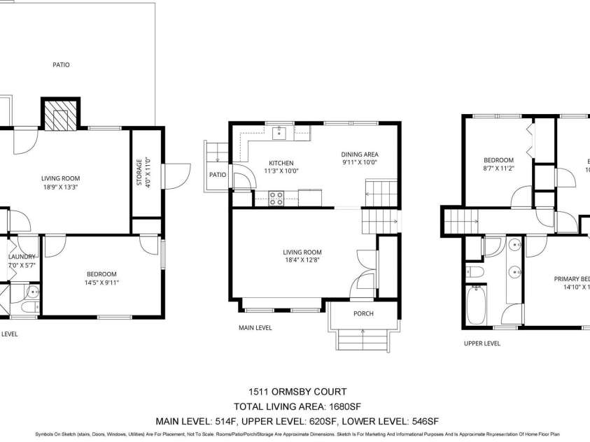 1511 Ormsby Court, Charlotte, NC 28211.  MLS# CAR4372919, YatesRealty ID 18862. 