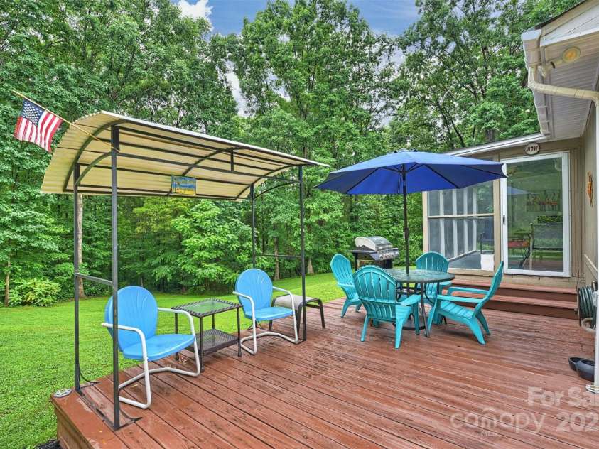 3017 Brooks Mill Lane, Wingate, NC 28174.  MLS# CAR4263524, YatesRealty ID 18864. Back deck