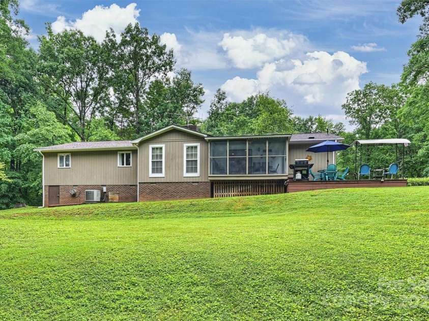 3017 Brooks Mill Lane, Wingate, NC 28174.  MLS# CAR4263524, YatesRealty ID 18864. Back view of house - Privacy!