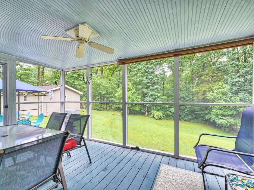 3017 Brooks Mill Lane, Wingate, NC 28174.  MLS# CAR4263524, YatesRealty ID 18864. Screened in back porch