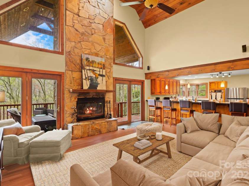 40 Ollis Ridge Lane, Elk Park, NC 28622.  MLS# CAR4268982, YatesRealty ID 18870. Virtually staged- these items do not come with the home