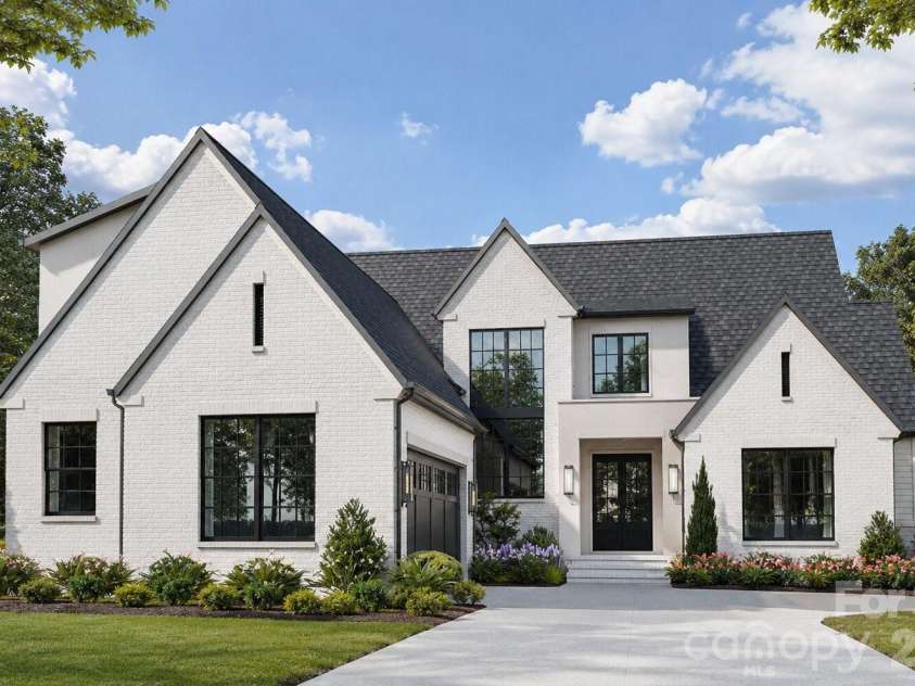 4448 Halstead Drive, Charlotte, NC 28209.  MLS# CAR4330380, YatesRealty ID 1889. AI Rendering of finished house