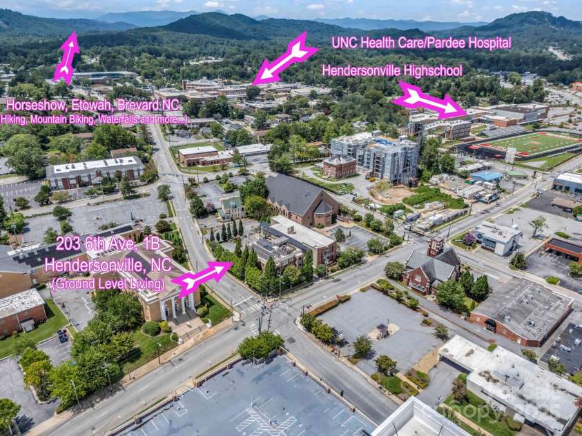 203 6th Avenue, Hendersonville, NC 28739.  MLS# CAR4288242, YatesRealty ID 18894. Events all the time right out your front door and down the street.