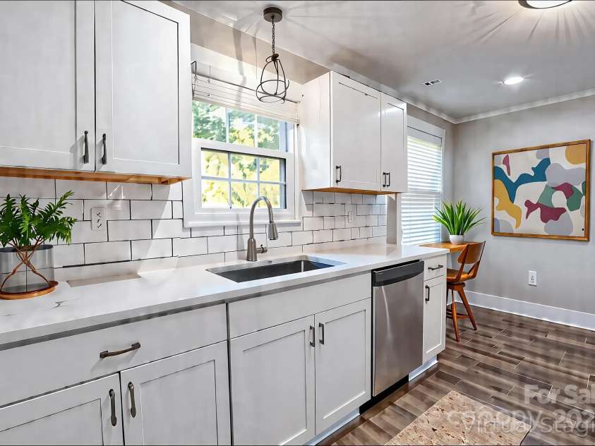 4429 Major Street, Charlotte, NC 28208.  MLS# CAR4243090, YatesRealty ID 18897. AI generate and virtually staged kitchen