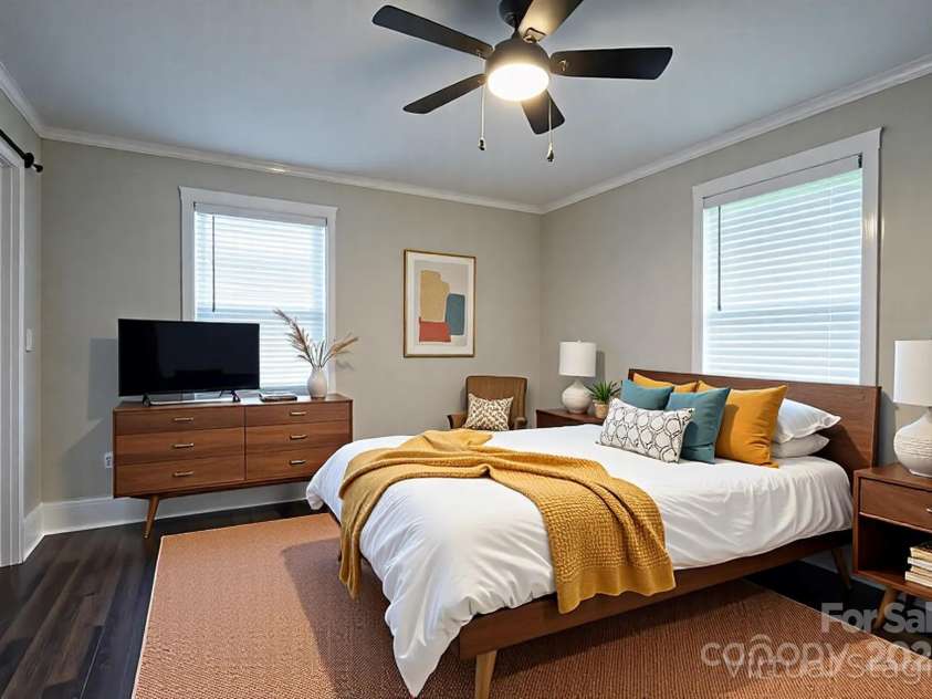 4429 Major Street, Charlotte, NC 28208.  MLS# CAR4243090, YatesRealty ID 18897. AI-generated and virtually staged Primary Bedroom 2