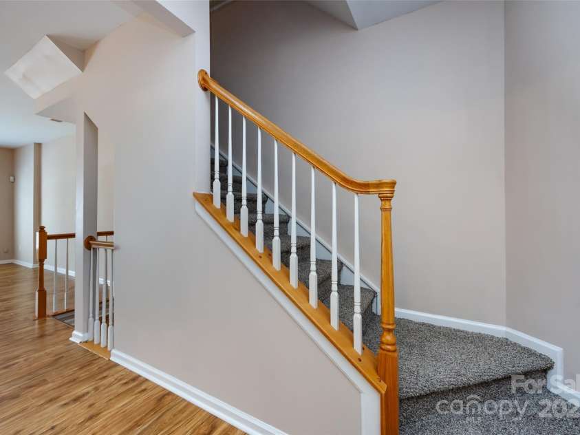15623 Sir Charles Place, Charlotte, NC 28277.  MLS# CAR4257942, YatesRealty ID 18900. Stairs to 3rd Floor