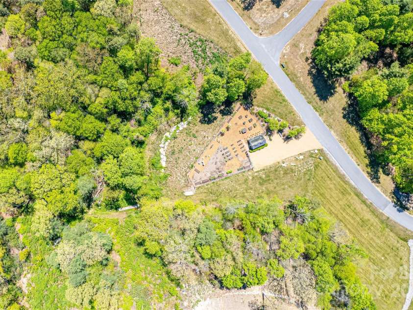 2 Laurel Ledge Way, Fletcher, NC 28732.  MLS# CAR4164145, YatesRealty ID 1891. Aerial of 1 of the Community Gardens