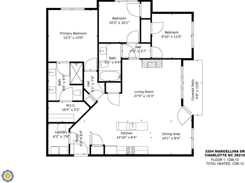 3204 Margellina Drive, Charlotte, NC 28210.  MLS# CAR4371213, YatesRealty ID 18914. 