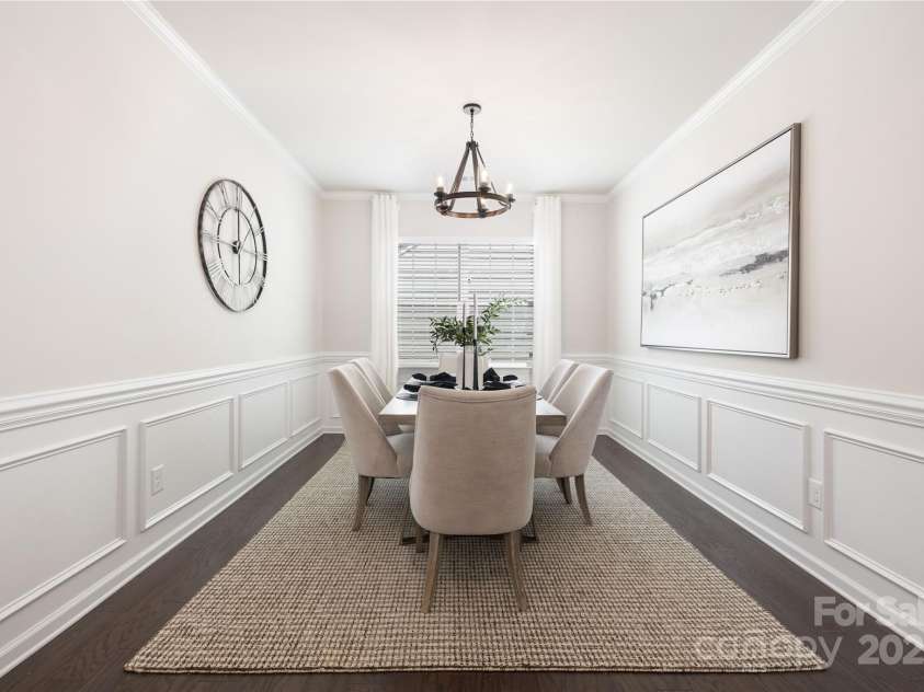 14210 Asbury Park Road, Huntersville, NC 28078.  MLS# CAR4252719, YatesRealty ID 18916. Flex dining room / office space