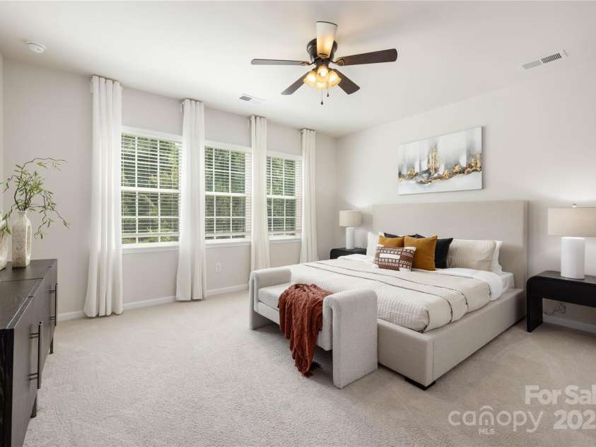 14210 Asbury Park Road, Huntersville, NC 28078.  MLS# CAR4252719, YatesRealty ID 18916. Primary bedroom