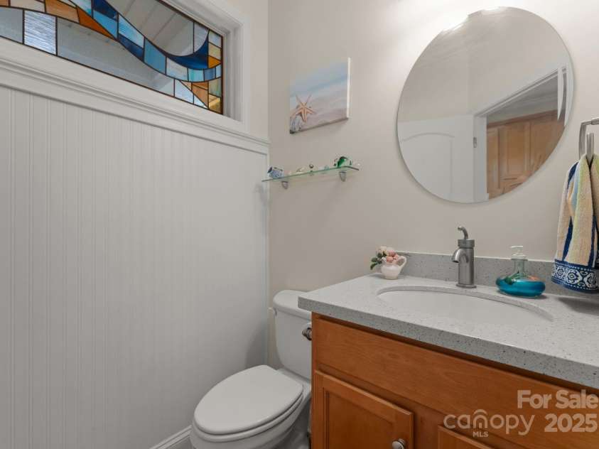 2304 Thunder Gulch Court, Waxhaw, NC 28173.  MLS# CAR4249224, YatesRealty ID 18919. For guests -Pool house powder room