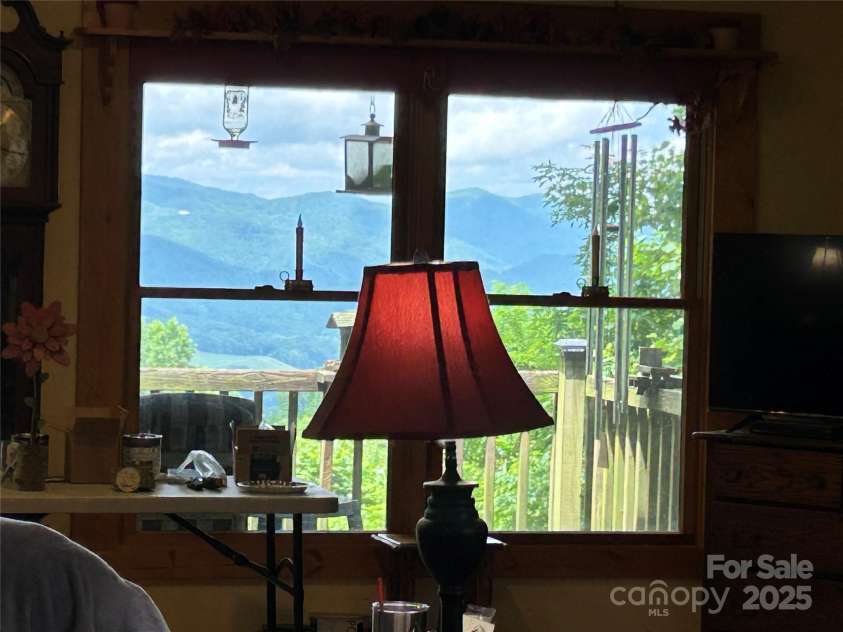 687 Willow Creek Road, Leicester, NC 28748.  MLS# CAR4269664, YatesRealty ID 18921. View from the living room