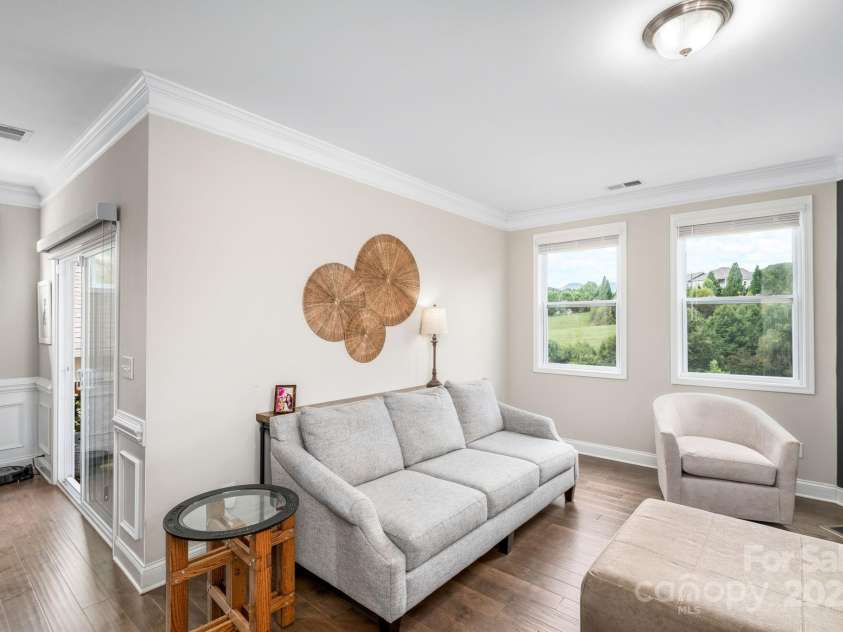 45 Dreambird Drive, Leicester, NC 28748.  MLS# CAR4266636, YatesRealty ID 18923. Living Room with Views