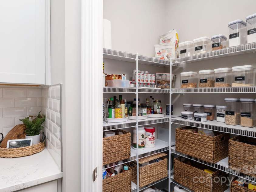 45 Dreambird Drive, Leicester, NC 28748.  MLS# CAR4266636, YatesRealty ID 18923. Walk-In Pantry Shelving