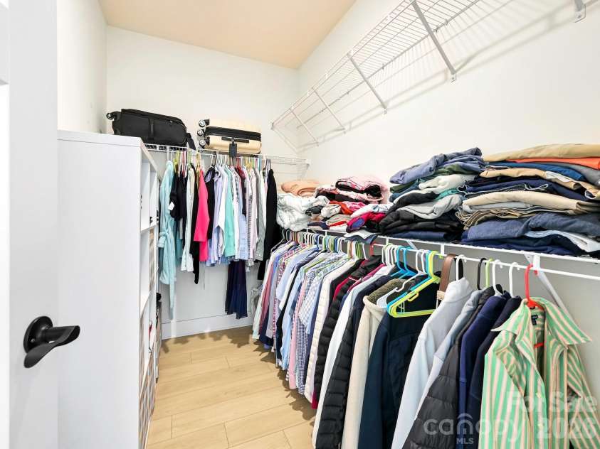 21 Christie Court, Fletcher, NC 28732.  MLS# CAR4371496, YatesRealty ID 18924. Primary closet.