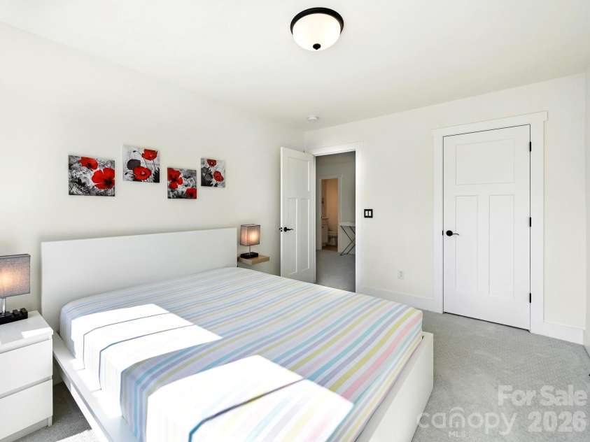 21 Christie Court, Fletcher, NC 28732.  MLS# CAR4371496, YatesRealty ID 18924. Third bedroom on upper level.