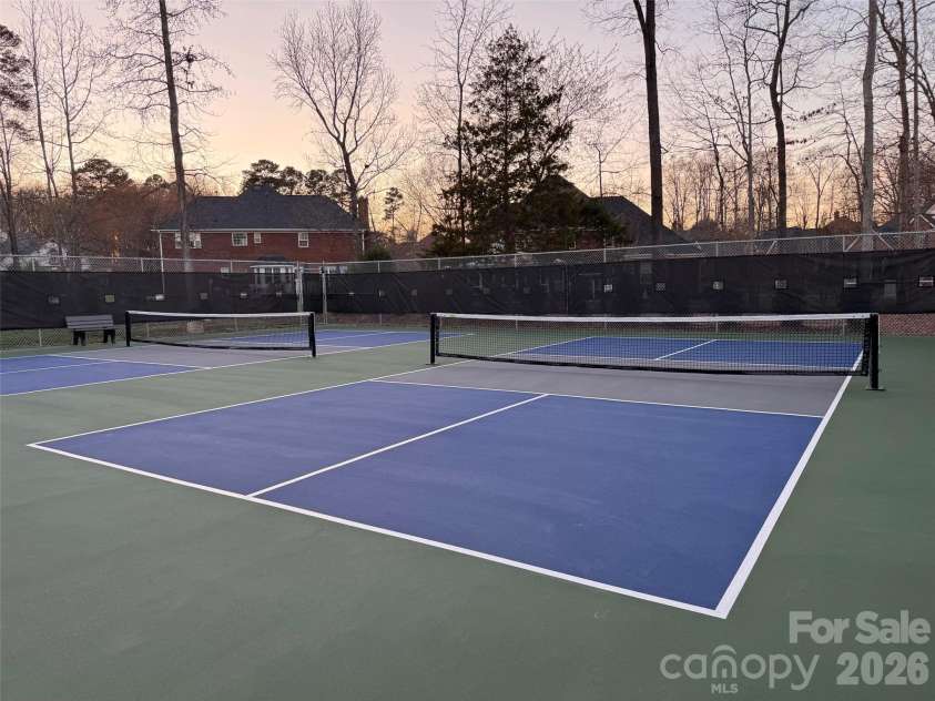 5006 Shannamara Drive, Matthews, NC 28104.  MLS# CAR4338291, YatesRealty ID 18925. Community pickle ball courts
