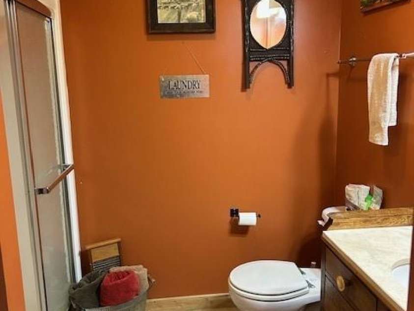 116 Minerva Lane, Sapphire, NC 28774.  MLS# CAR4237813, YatesRealty ID 1893. Guest bathroom