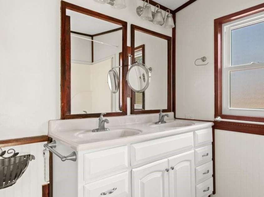 153 River Lane, Dobson, NC 27017.  MLS# CAR4233165, YatesRealty ID 1894. Main Bath