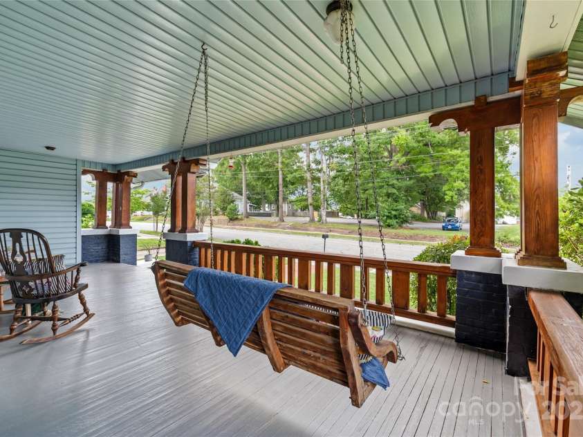 319 Oakland Street, Gastonia, NC 28052.  MLS# CAR4257720, YatesRealty ID 18955. Amazing Porch