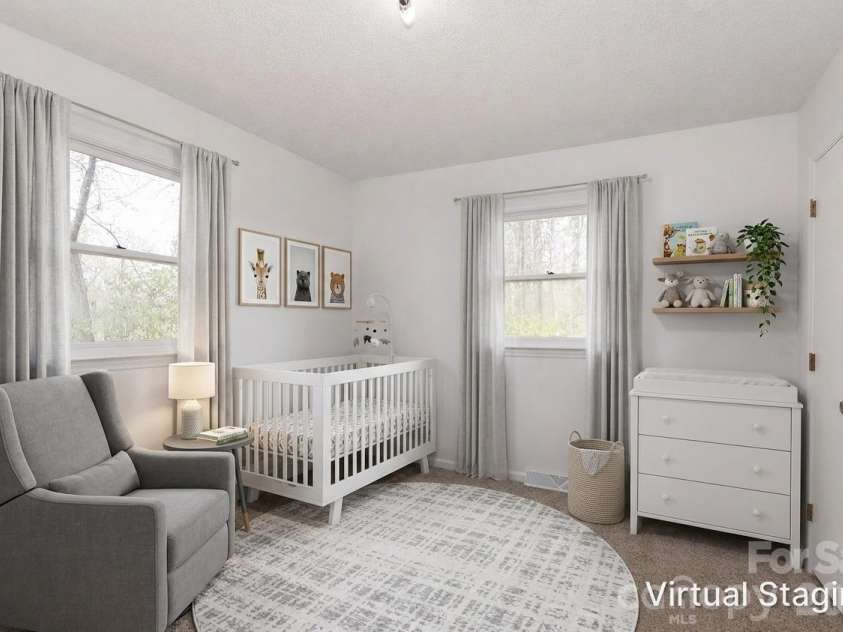 753 Stoney Lane, Statesville, NC 28625.  MLS# CAR4358635, YatesRealty ID 18956. Virtually staged Bedroom 3
