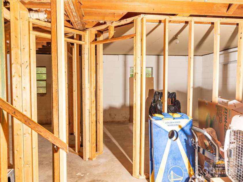 57 Gribble Road, Franklin, NC 28734.  MLS# CAR4253647, YatesRealty ID 18958. Framed In Rooms in Basement
