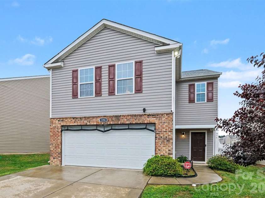 594 Shellbark Drive, Concord, NC 28025.  MLS# CAR4375935, YatesRealty ID 18972. 