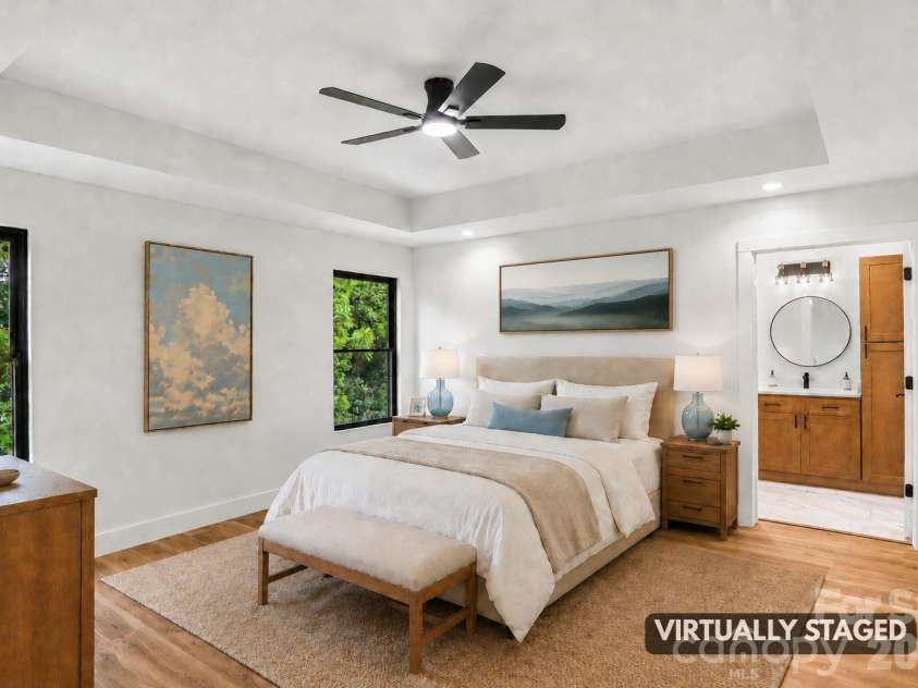 140 Main Street, Mars Hill, NC 28754.  MLS# CAR4375742, YatesRealty ID 18974. Virtually Staged Primary bedroom.