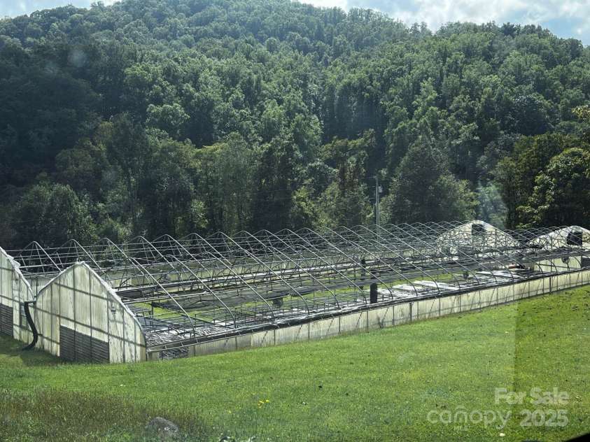 8020 Meadow Fork Road, Hot Springs, NC 28743.  MLS# CAR4306581, YatesRealty ID 1898. Greenhouse frame is ready to be put to use
