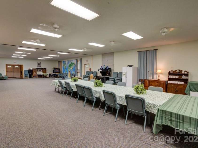 8020 Meadow Fork Road, Hot Springs, NC 28743.  MLS# CAR4306581, YatesRealty ID 1898. Multipurpose building has room for large gatherings