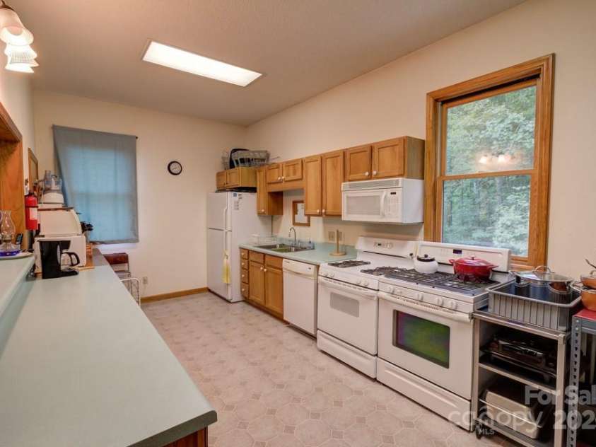 8020 Meadow Fork Road, Hot Springs, NC 28743.  MLS# CAR4306581, YatesRealty ID 1898. Multipurpose building kitchen