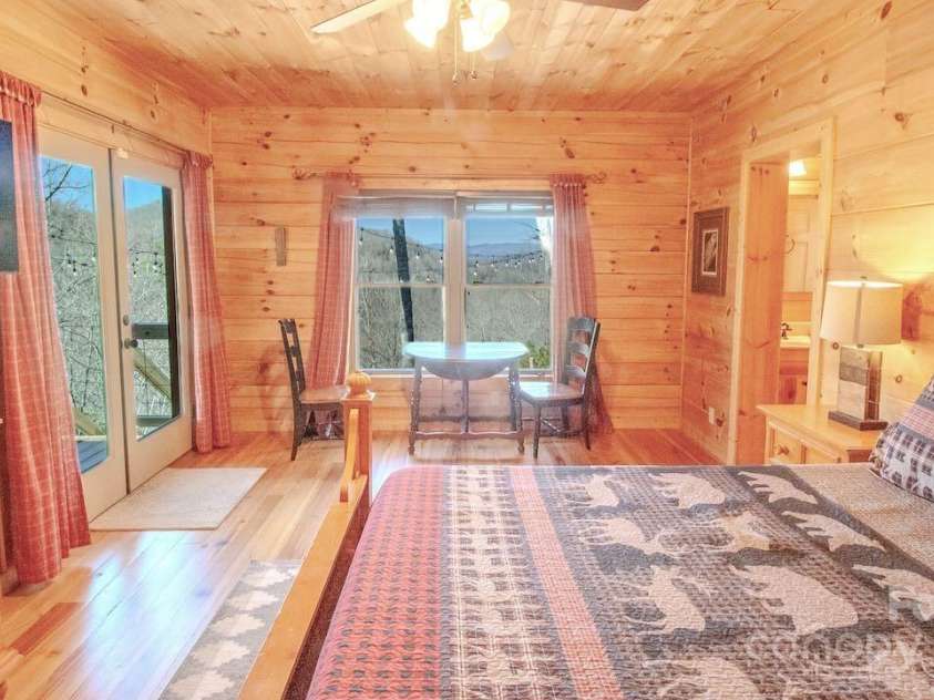 187 Gardeners Cove Road, Whittier, NC 28789.  MLS# CAR4231313, YatesRealty ID 18982. Primary Bedroom