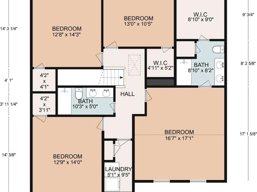 814 Monterey Court, Asheville, NC 28806.  MLS# CAR4358355, YatesRealty ID 18985. 2nd Floor Plan