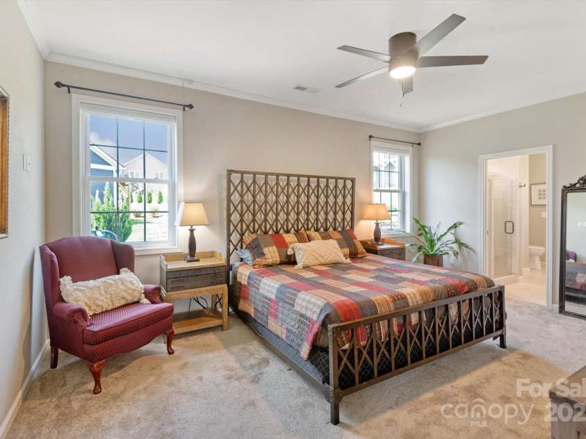 423 Blacksmith Run Drive, Hendersonville, NC 28792.  MLS# CAR4245571, YatesRealty ID 18989. Primary bedroom.