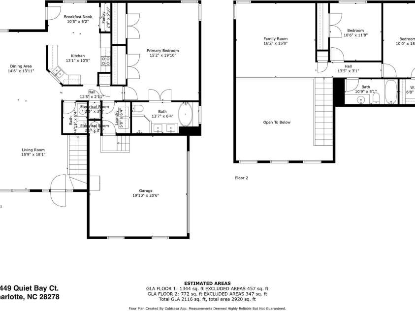 10449 Quiet Bay Court, Charlotte, NC 28278.  MLS# CAR4265045, YatesRealty ID 18992. 