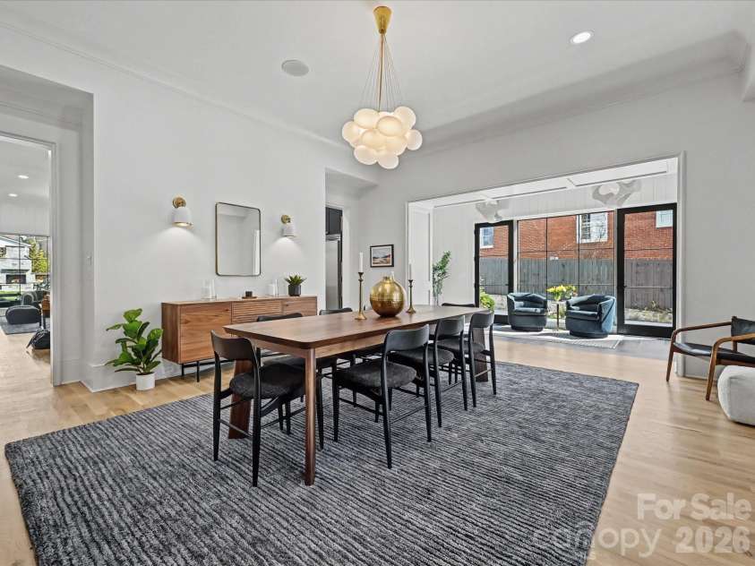 222 Dellwood Avenue, Charlotte, NC 28209.  MLS# CAR4374813, YatesRealty ID 18993. Dining Room