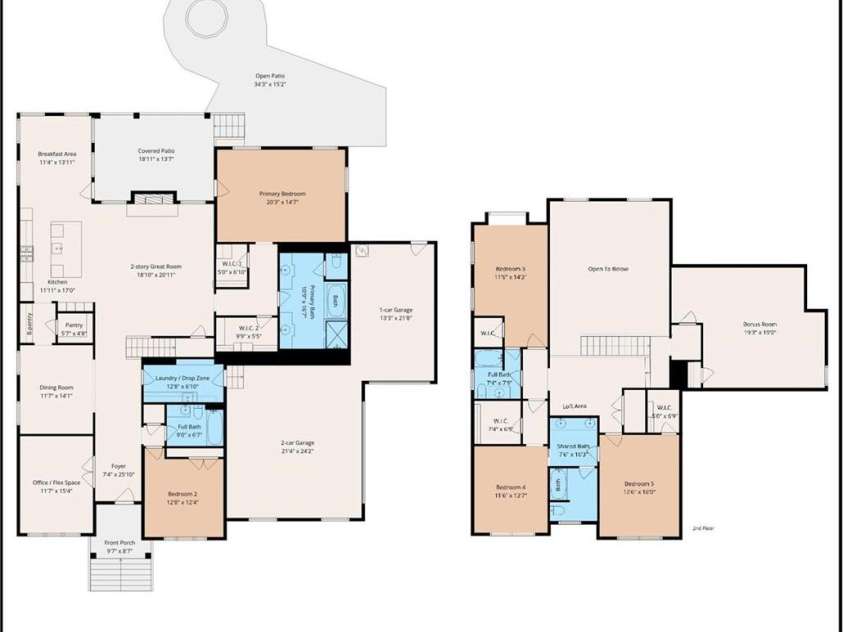 713 Woodcliff Court, Waxhaw, NC 28173.  MLS# CAR4374747, YatesRealty ID 18995. Floorplan
