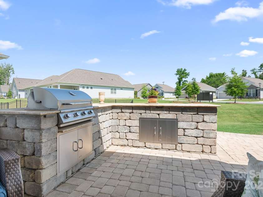 5058 Antebellum Drive, Iron Station, NC 28080.  MLS# CAR4260729, YatesRealty ID 18996. Outdoor Kitchen