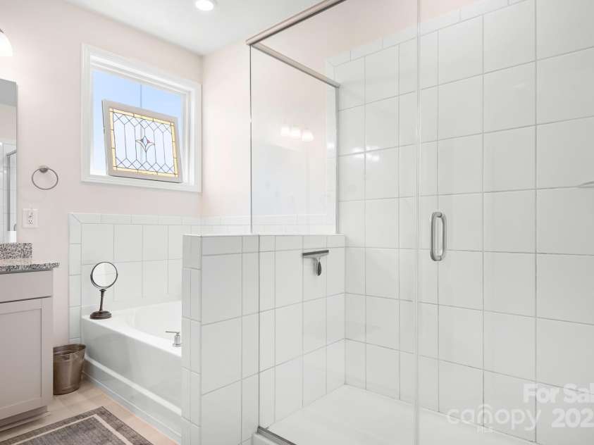 5058 Antebellum Drive, Iron Station, NC 28080.  MLS# CAR4260729, YatesRealty ID 18996. Primary Bathroom