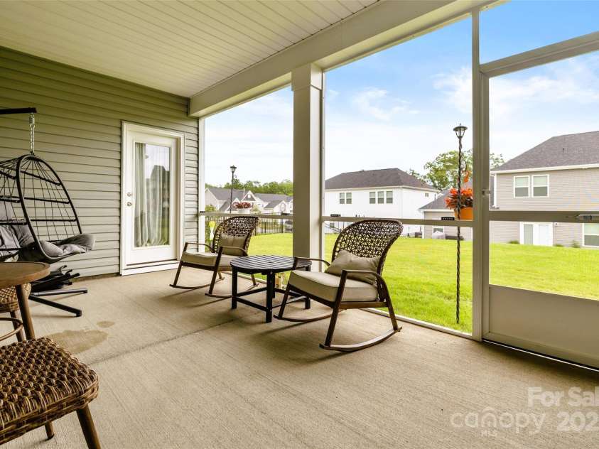 4046 Starfire Lane, Rock Hill, SC 29732.  MLS# CAR4258144, YatesRealty ID 18997. ENCLOSED BACK PORCH