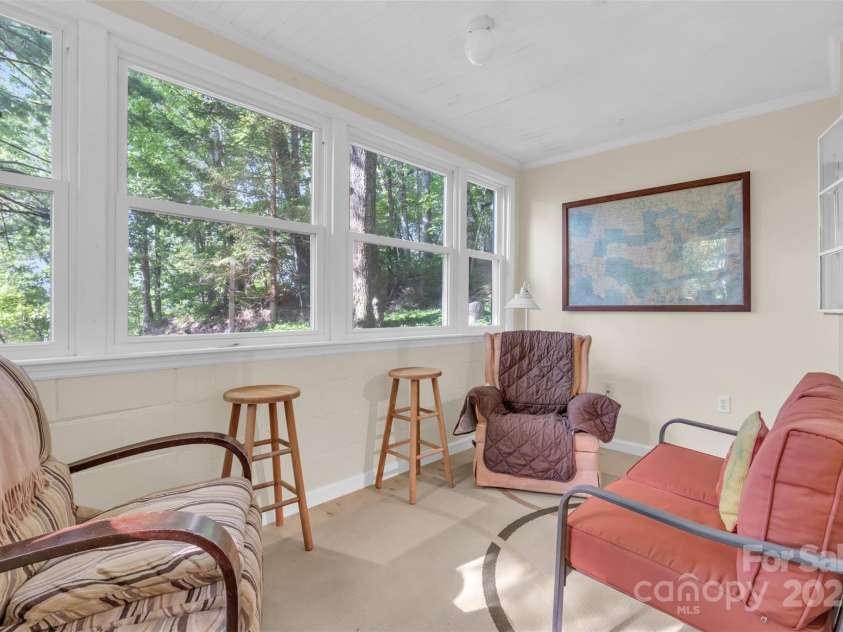 3605 Skyuka Mountain Road, Columbus, NC 28722.  MLS# CAR4289447, YatesRealty ID 1901. Sunroom off kitchen