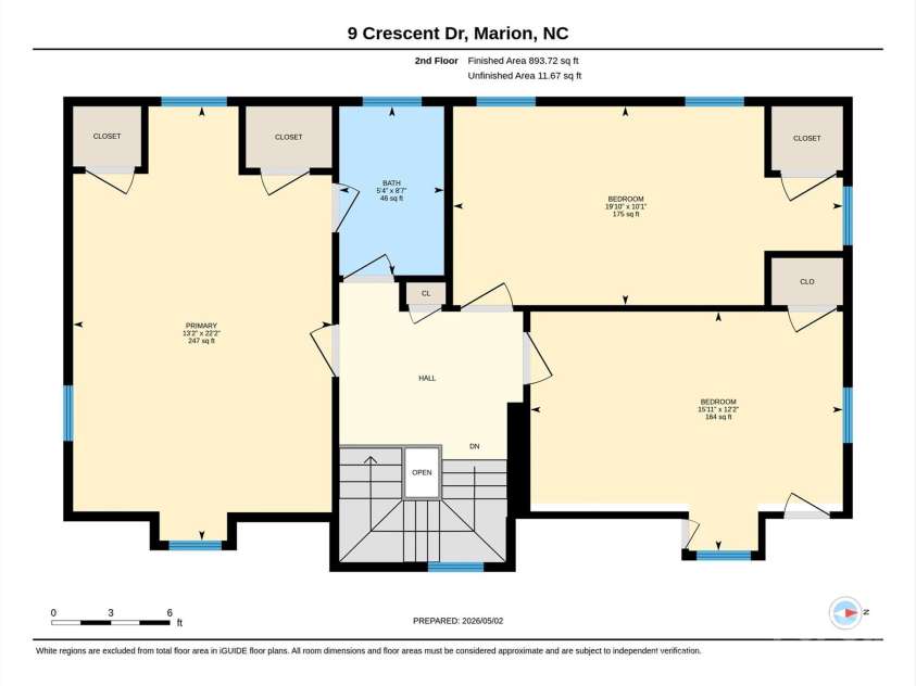 9 Crescent Drive, Marion, NC 28752.  MLS# CAR4370205, YatesRealty ID 19010. Second floor