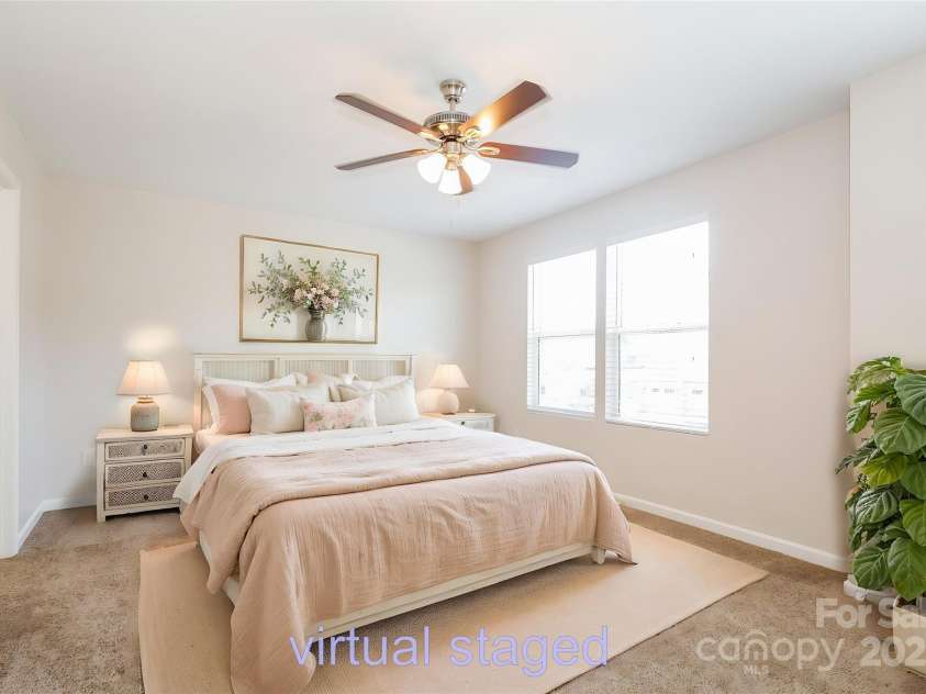 2327 Glenway Trail Court, Pineville, NC 28134.  MLS# CAR4257828, YatesRealty ID 19017. Primary Bedroom