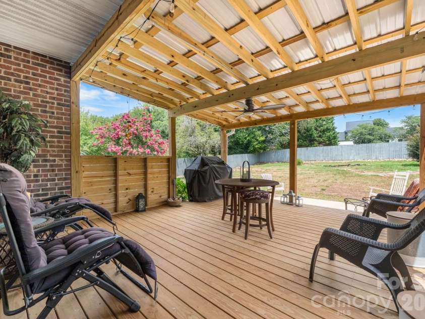 3992 Brickfield Street, Hickory, NC 28602.  MLS# CAR4402540, YatesRealty ID 19026. Back porch