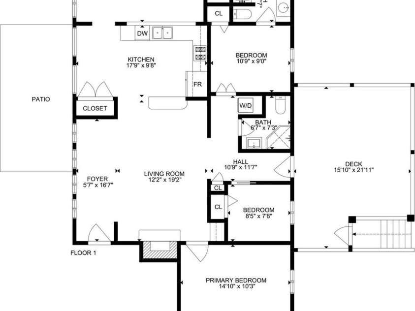464 Franklin Road, Highlands, NC 28741.  MLS# CAR4346865, YatesRealty ID 1903. Floor plan