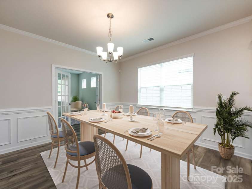 3199 Windhaven Lane, Tega Cay, SC 29708.  MLS# CAR4250667, YatesRealty ID 19032. Virtually Staged Dining Area