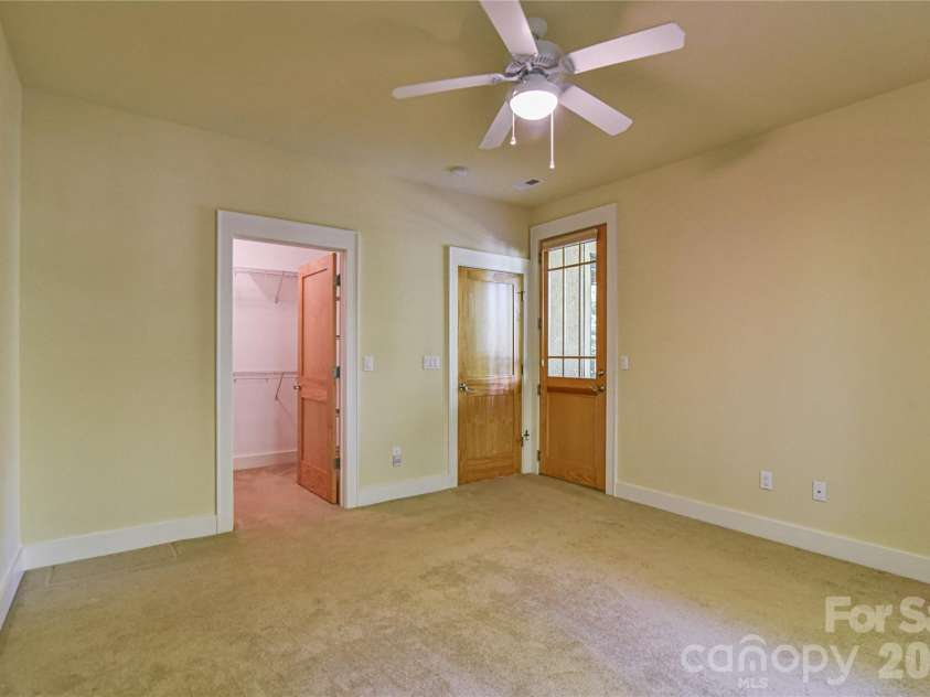 52 Mandolin Drive, Black Mountain, NC 28711.  MLS# CAR4377547, YatesRealty ID 19033. Bedroom 3 Also Opens to Downstairs Patio