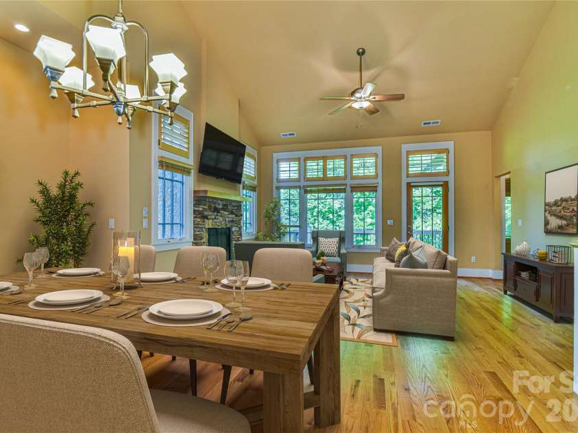 52 Mandolin Drive, Black Mountain, NC 28711.  MLS# CAR4377547, YatesRealty ID 19033. See the Possibilities with this Virtually Staged Great Room!
